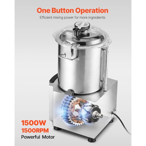 VEVOR 76-Cups Food Processor & Vegetable Chopper, 19 Quart