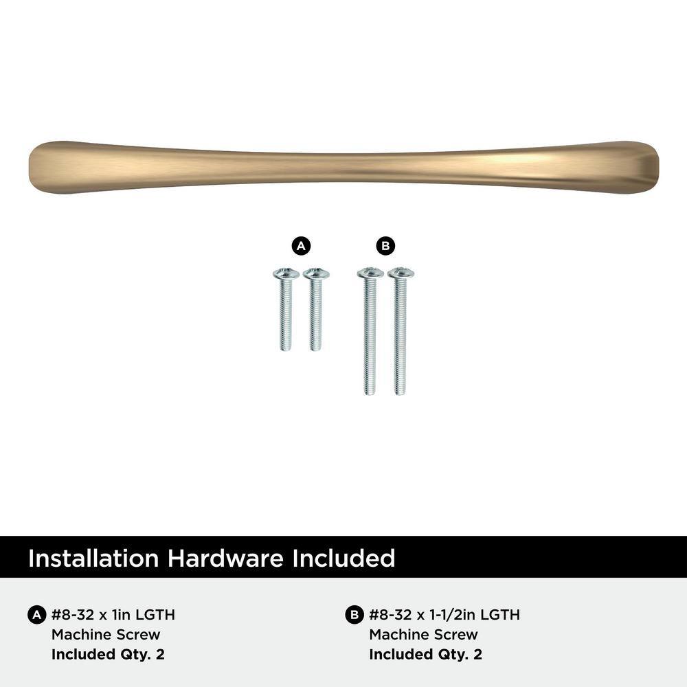 Champagne Bronze 5-1/16 inch Modern Cabinet Pull