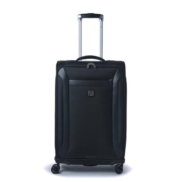 Ful Heritage Classic 27 in. Black Soft-Sided Luggage Spinner