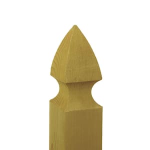 4 in. x 4 in. x 5 ft. Cedar French Gothic Fence Post