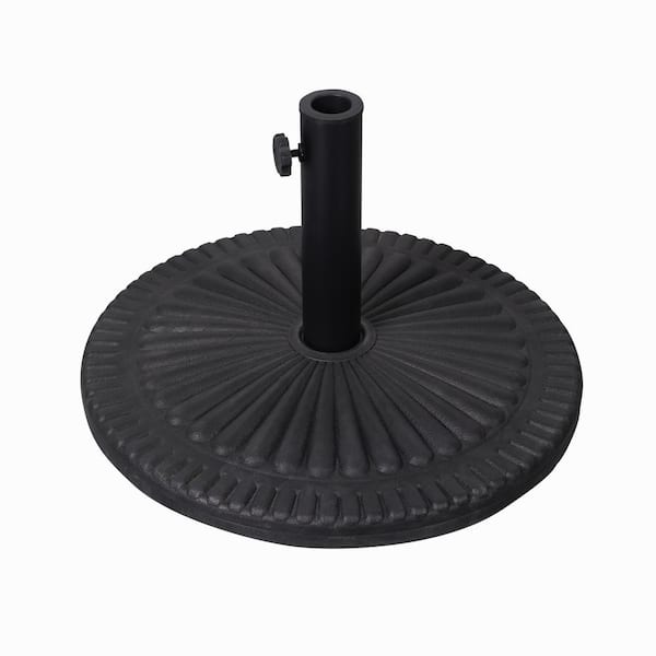 32 lbs. Plastic Patio Umbrella Base in Black