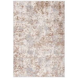 Lagoon Gray/Gold 3 ft. x 5 ft. Abstract Area Rug