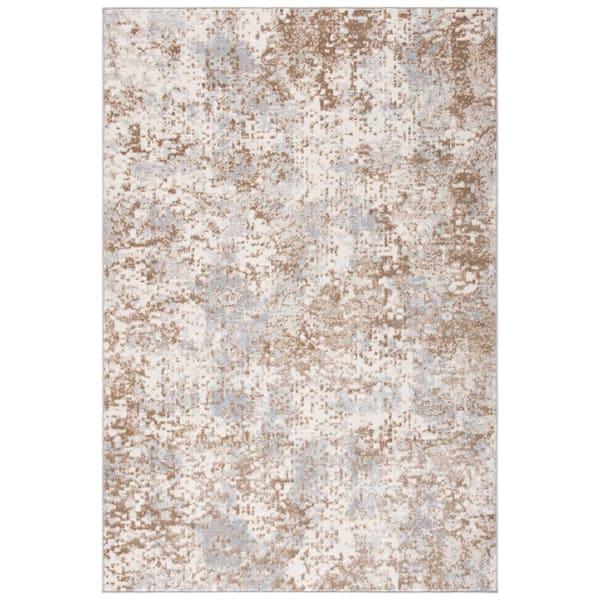 SAFAVIEH Lagoon Gray/Gold 5 ft. x 8 ft. Abstract Area Rug