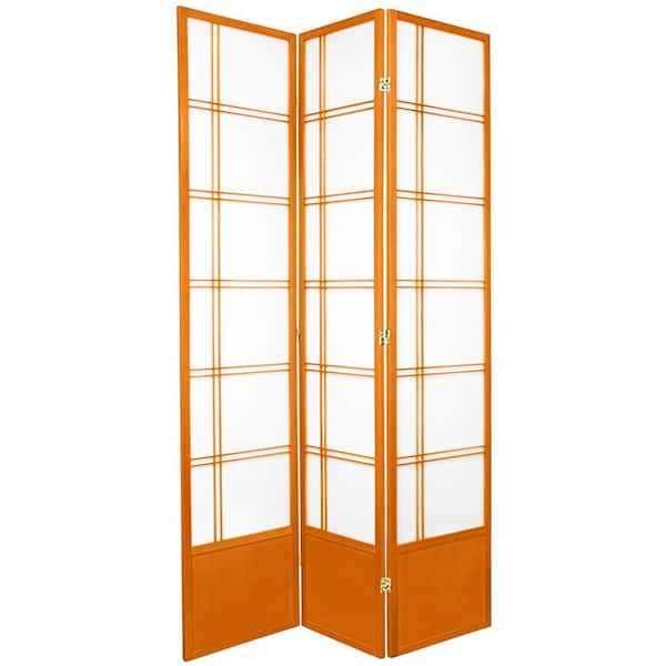 7 ft. Honey 3-Panel Room Divider