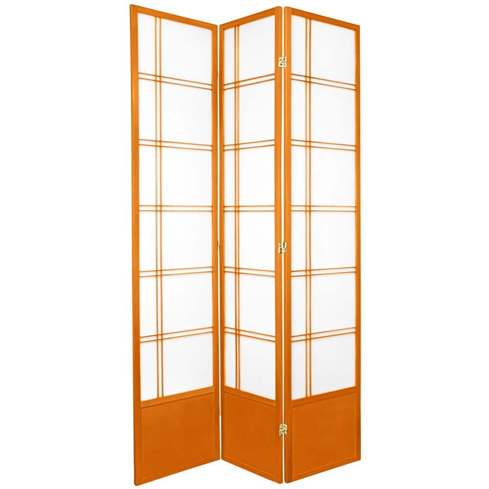 7 ft. Honey 3-Panel Room Divider