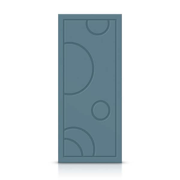 CALHOME 24 in. x 80 in. Hollow Core Dignity Blue Painted Composite MDF Interior Door Slab