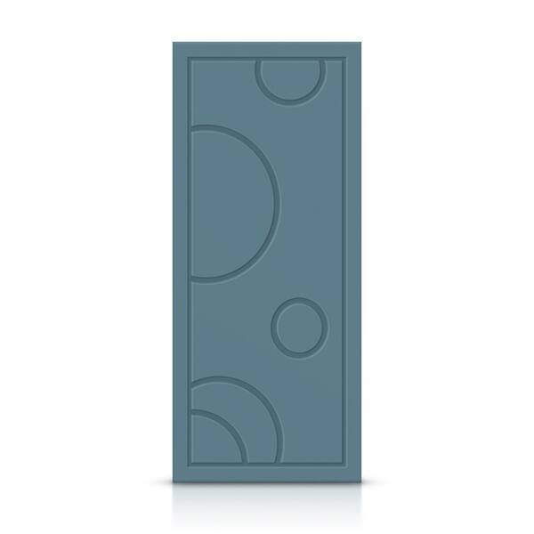 CALHOME 30 in. x 96 in. Hollow Core Dignity Blue Painted Composite MDF Interior Door Slab