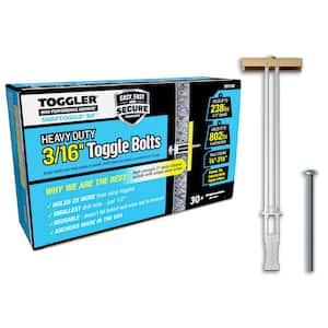 SNAPTOGGLE BA 802-lb 3/16-in x 2 1/2'' Slotted Toggle Bolts Combo Head Bolts (30-Pack)