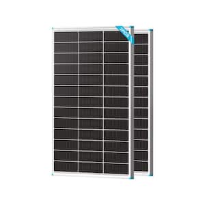 2-Pieces Bifacial 100 W N-Type 16BB Monocrystalline Solar Panel 200W Backup Power Double-Side High-Efficiency PV Module