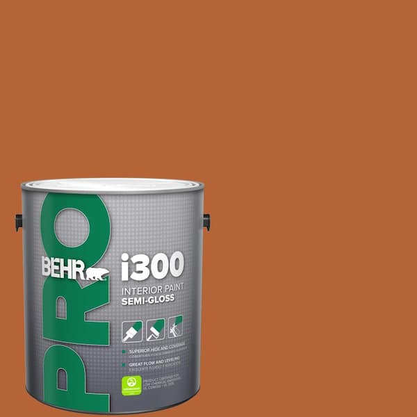 1 gal. #250D-7 Caramelized Orange Semi-Gloss Interior Paint