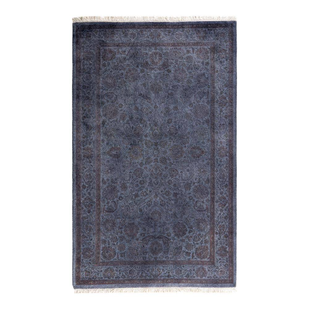 Fine Vibrance Gray 3 ft. x 5 ft. Solid Wool Indoor Area Rug price history on PriceWatchPro