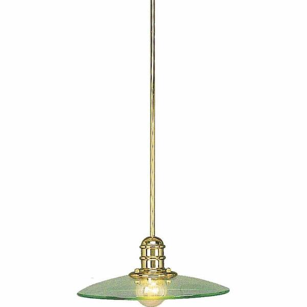 Filament Design Lenor 1-Light Polish Brass Incandescent Ceiling Semi Flush Mount