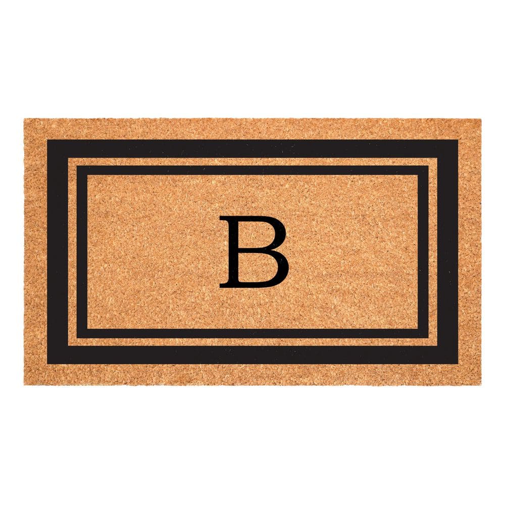 Black Border Door Mat 24 in. x 36 in. Monogram B Door Mat price history on PriceWatchPro