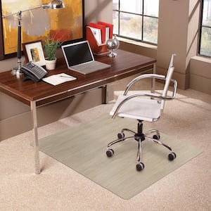 Trendsetter Rectangle Chair Mat for Medium Pile Carpet 36 in. x 48 in. Driftwood