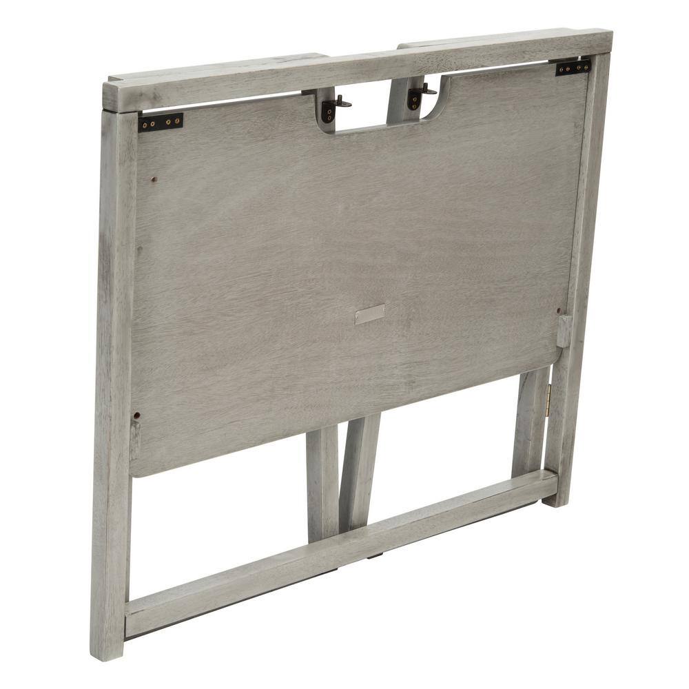 Osgood Dark Grey Solid Wood Folding Writing Desk