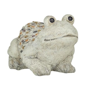 8 in. Fiberglass Indoor Outdoor Frog Garden Sculpture