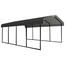 Arrow 12 ft. W x 20 ft. D Enclosure Kit for Carport with Convenient ...