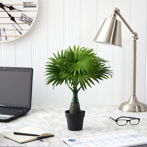 16 in. Mini Fountain Palm Artificial Plant