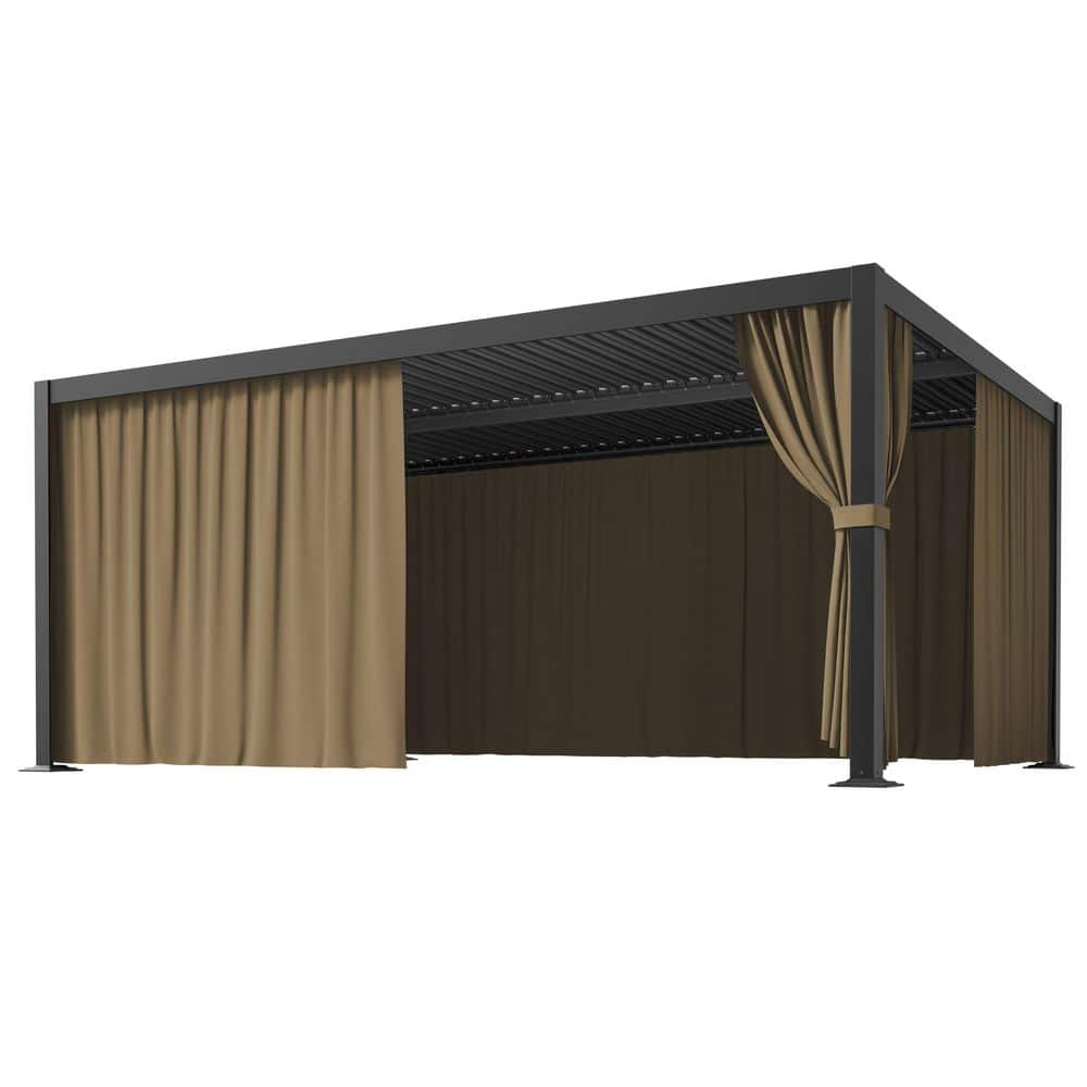 WNP 12 ft. x 16 ft. Universal Outdoor Privacy Curtains, Gazebo
