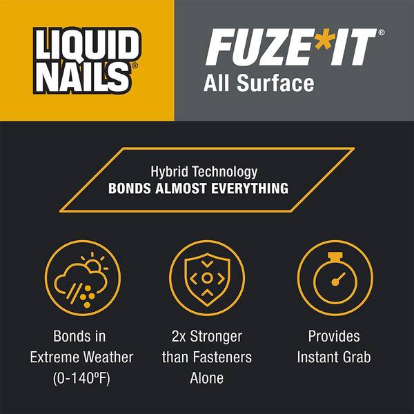Liquid Nails 2.5 oz. Clear Small Projects Silicone Adhesive
