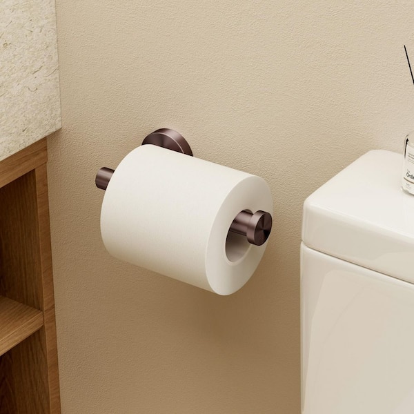 Bathroom Wall Mount Toilet Paper Holder 18/8 Stainless Steel in Brushed Bronze