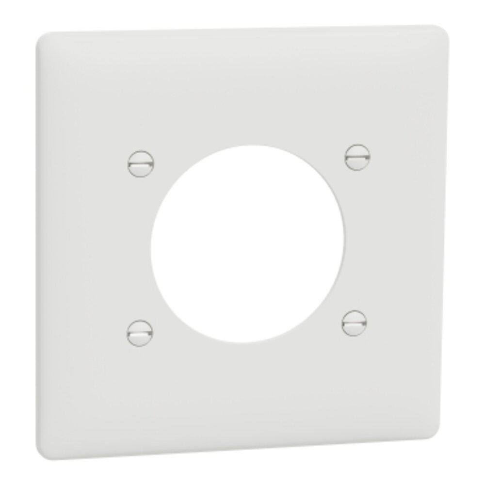 X Series Matte White 1-Gang Dryer/Range Outlet Wall Plate