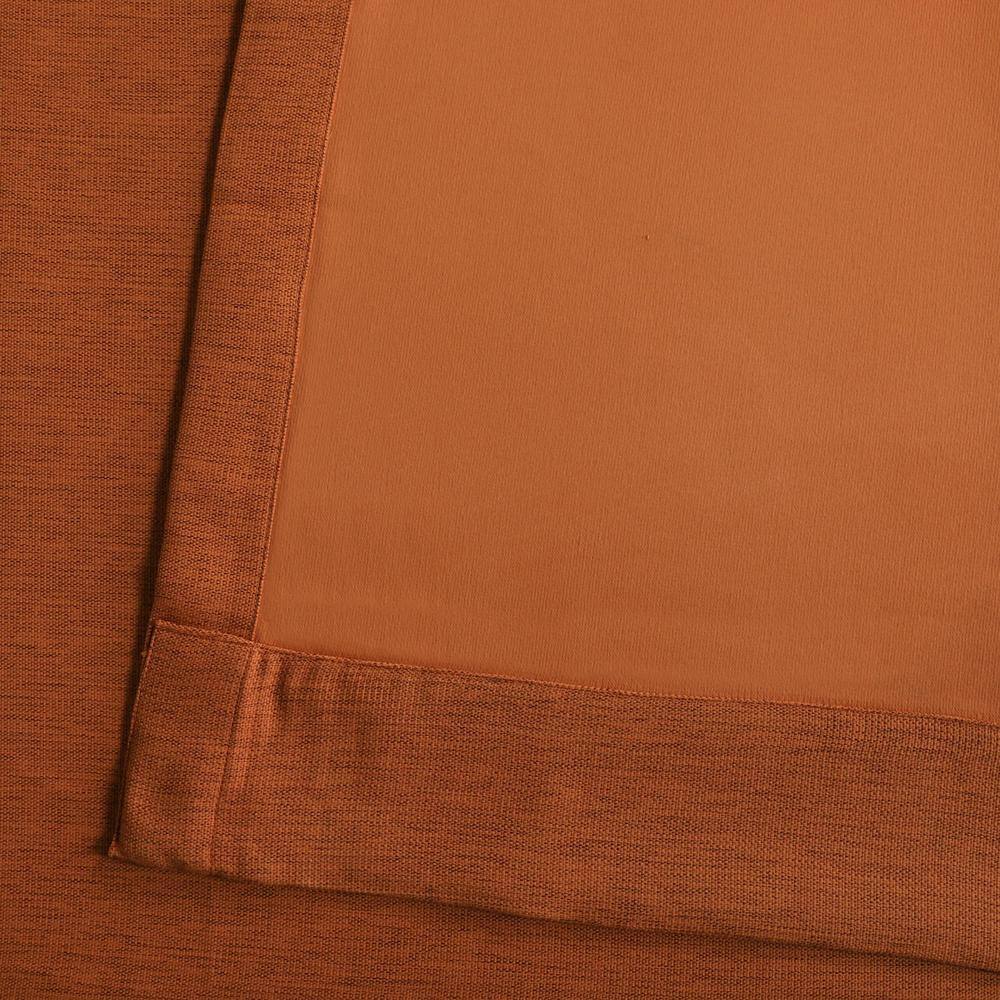 Persimmon Blackout Polyester Rod Pocket Drape Panel