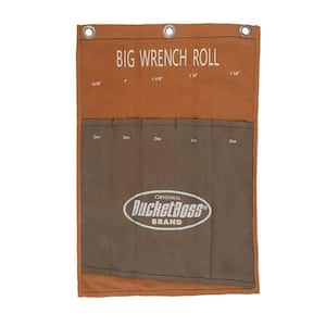 14 in. Big Wrench Tool Roll with 5 Tool Bag Storage Pockets