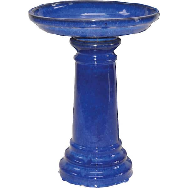 Birdbath Medium Cobalt Blue