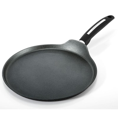 Munster 11 in. Black Forged Aluminum Nonstick Crepe Pan