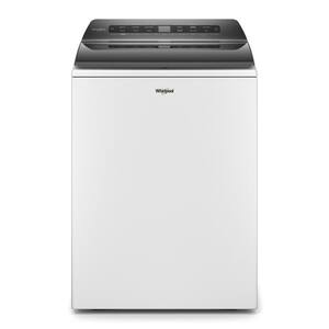 4.8 cu. ft. Smart White Top Load Washing Machine with Load and Go, Built-in Water Faucet and Stain Brush