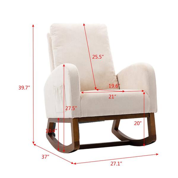 cream nursing chair