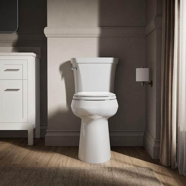 KOHLER Highline Extra Tall 12 in. Rough In Elongated Toilet Bowl Only in White, Seat Not Included