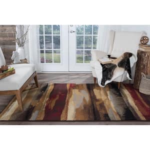Festival Abstract Multi-Color 7 ft. x 10 ft. Indoor Area Rug