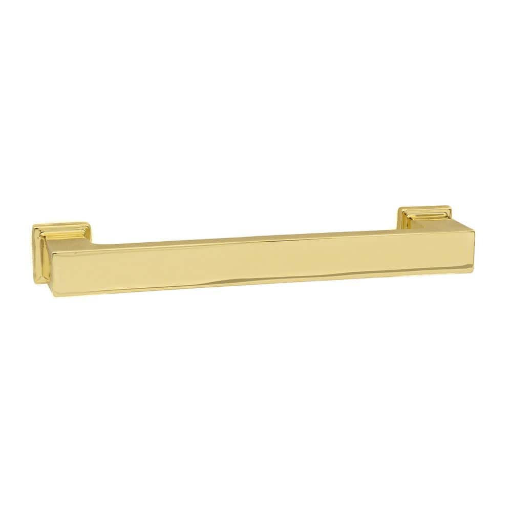 Chelsey 4 in. (102 mm) Center-to-Center Classic Polished Gold Bar Drawer Pull price history on PriceWatchPro