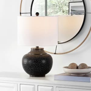 Hemper 21 .5 in. Matte Black Table Lamp