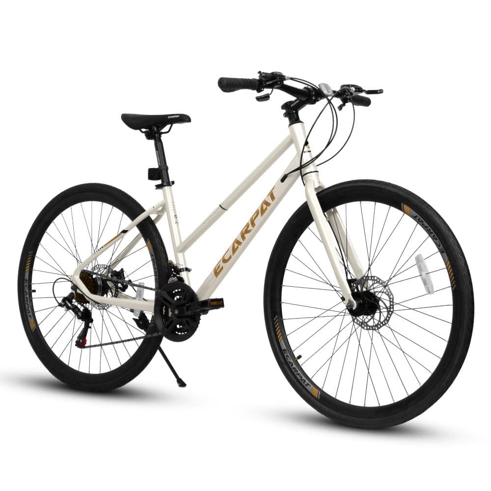 27.56 in. White 21-Speed Gear Disc Brakes Road Bike with Aluminum Alloy Wheels price history on PriceWatchPro