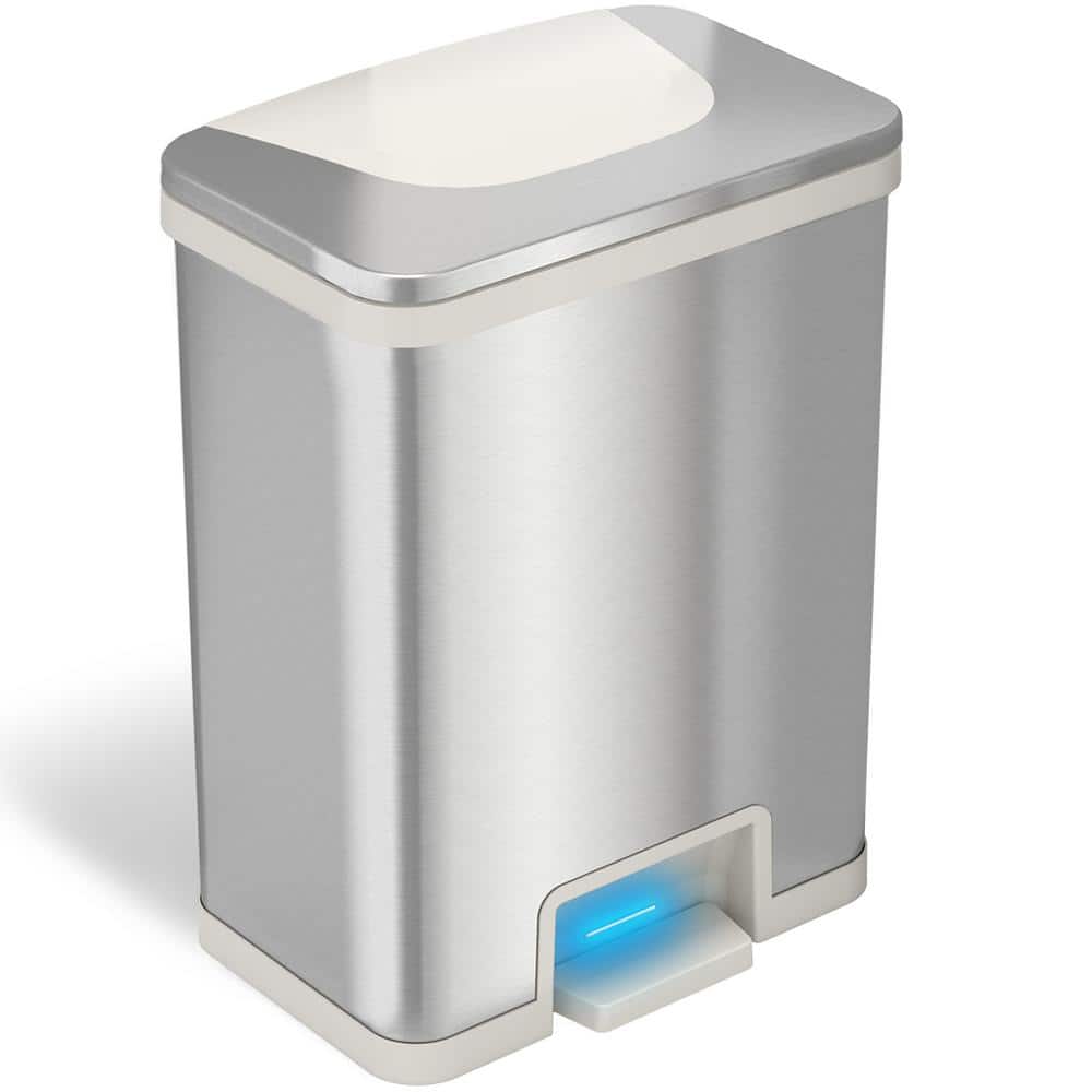 Touchless Sensor Trash Can Clearance 13 Liter/3.4 Gallon Small Capacity  Trash Can With Lid Sensor Kitchen Bin Recycling For Kitchen/Living  Room/Office