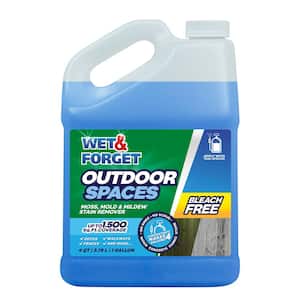 1 Gal. Outdoor Cleaner Concentrate Moss Mold and Mildew Stain Remover for Concrete Fence and Deck
