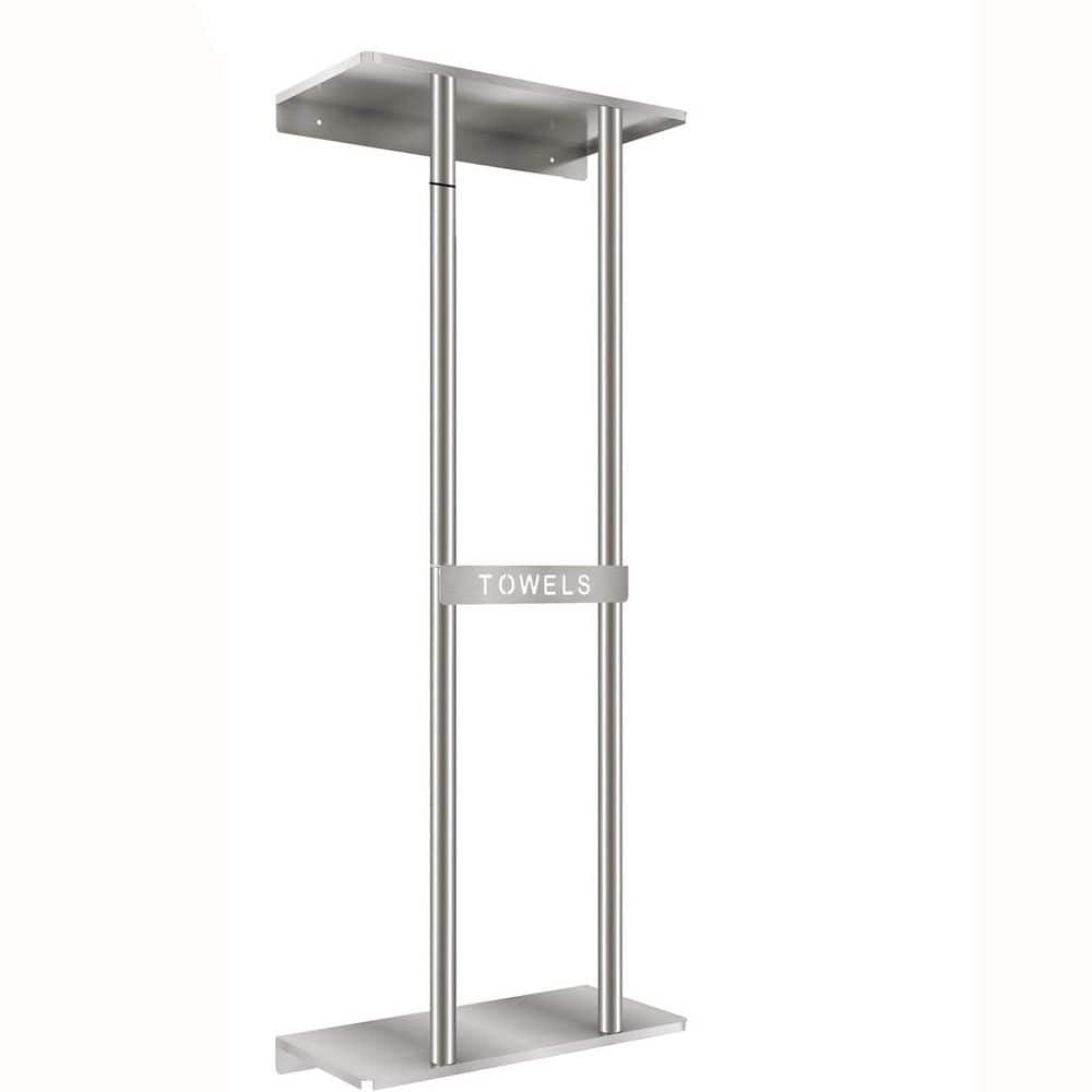 30 in. Single Bathroom Towel Rack for Rolled Towels Wall Mounted with Metal