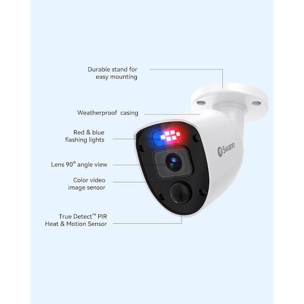 Swann 8-Channel 1080p 1TB Surveillance Camera System with 4 Wired