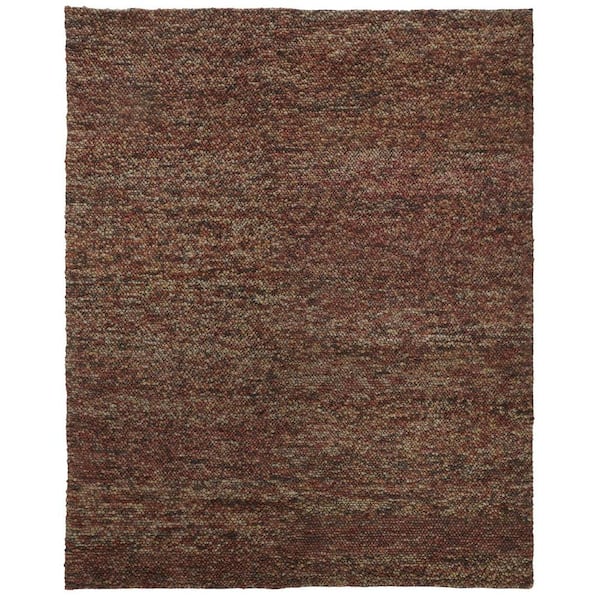 10 x 13 Orange Red Solid Color Area Rug