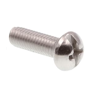 #10-32 x 5/8 in. Grade 18-8 Stainless Steel Phillips/Slotted Combination Drive Round Head Machine Screws (25-Pack)