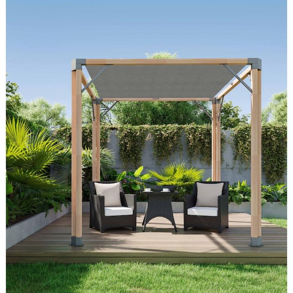 MGP 8' W x 8' D Solid Wood Pergola