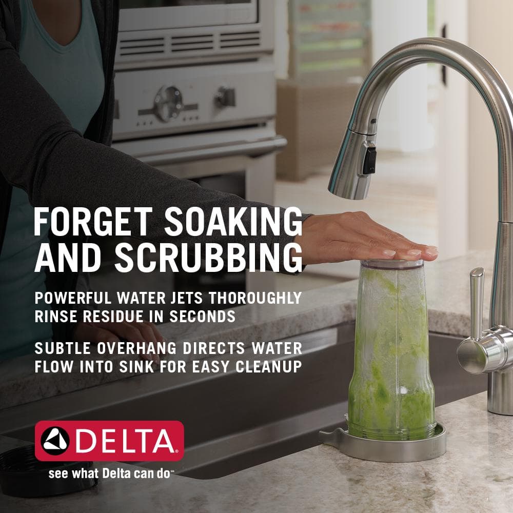 Matte Black Stainless Steel Glass Rinser with Pull-out Spray