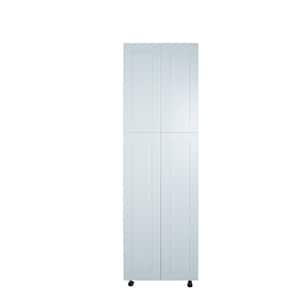 Everest 30 in. W x 24 in. D x 90 in. H Ready to Assemble Shaker Pantry Kitchen Cabinet in White