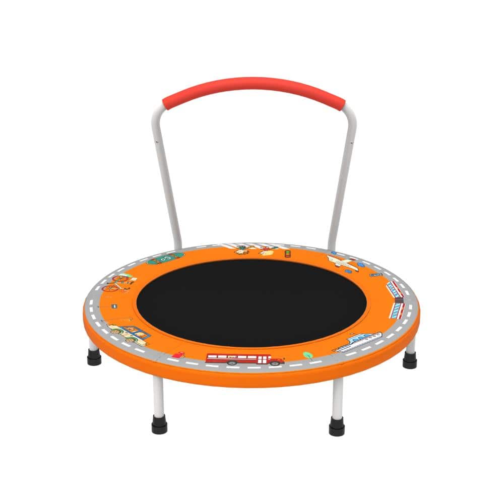 36-Inch Mini Kids Trampoline with Handle for Ages 1-6, Indoor & Outdoor Fun Jumping price history on PriceWatchPro