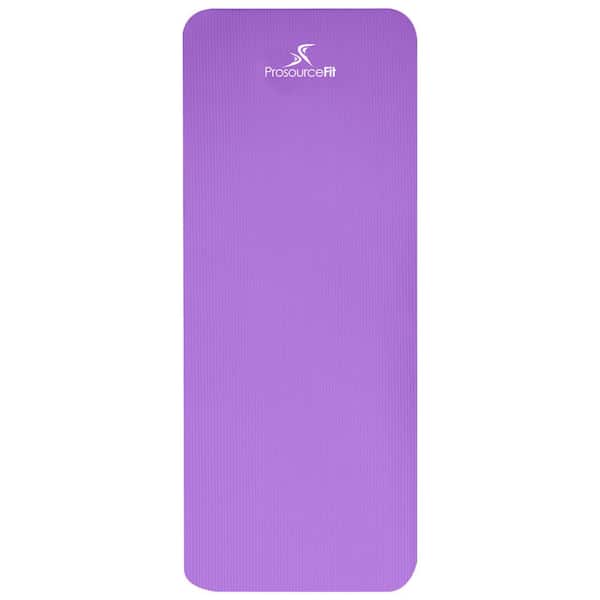 Extra Thick Yoga and Pilates Mat 1 inch Black - ProsourceFit