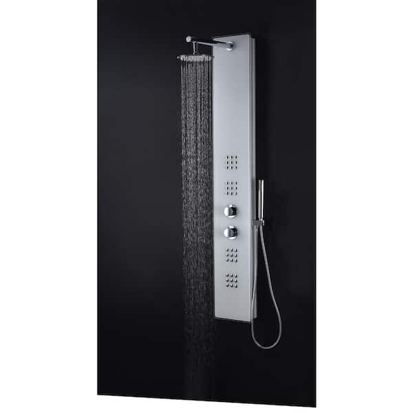 ANZZI VELD Series 64 in. 2-Jetted Full Body Shower Panel System 
