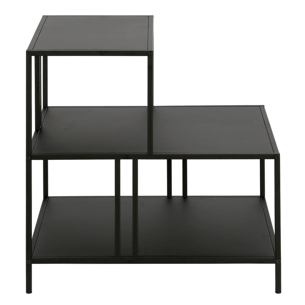 Cortland 24"x24" Blackened Bronze Metal Square Side Table